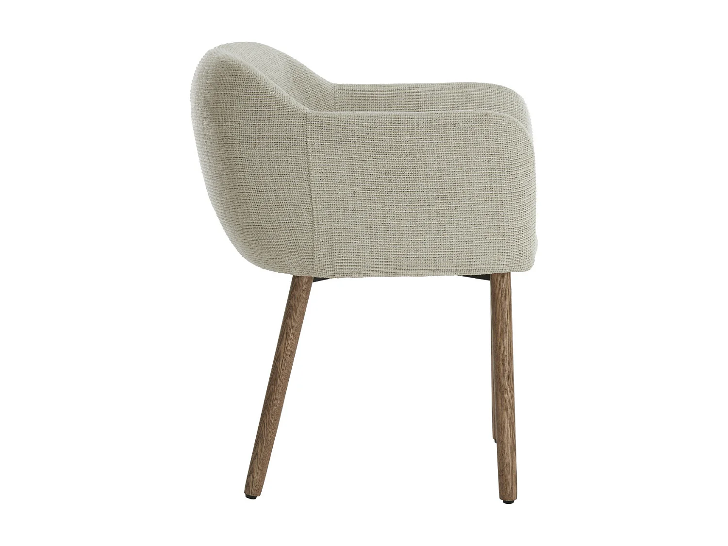 Chaise de salle à manger BLAINE - 56x62,5x76,5cm - Blanc - Lot de 2