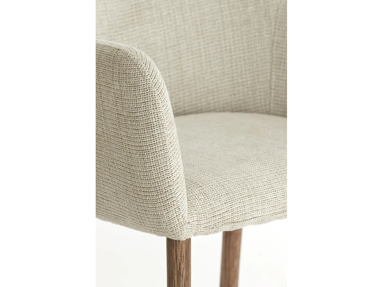 Chaise de salle à manger BLAINE - 56x62,5x76,5cm - Blanc - Lot de 2