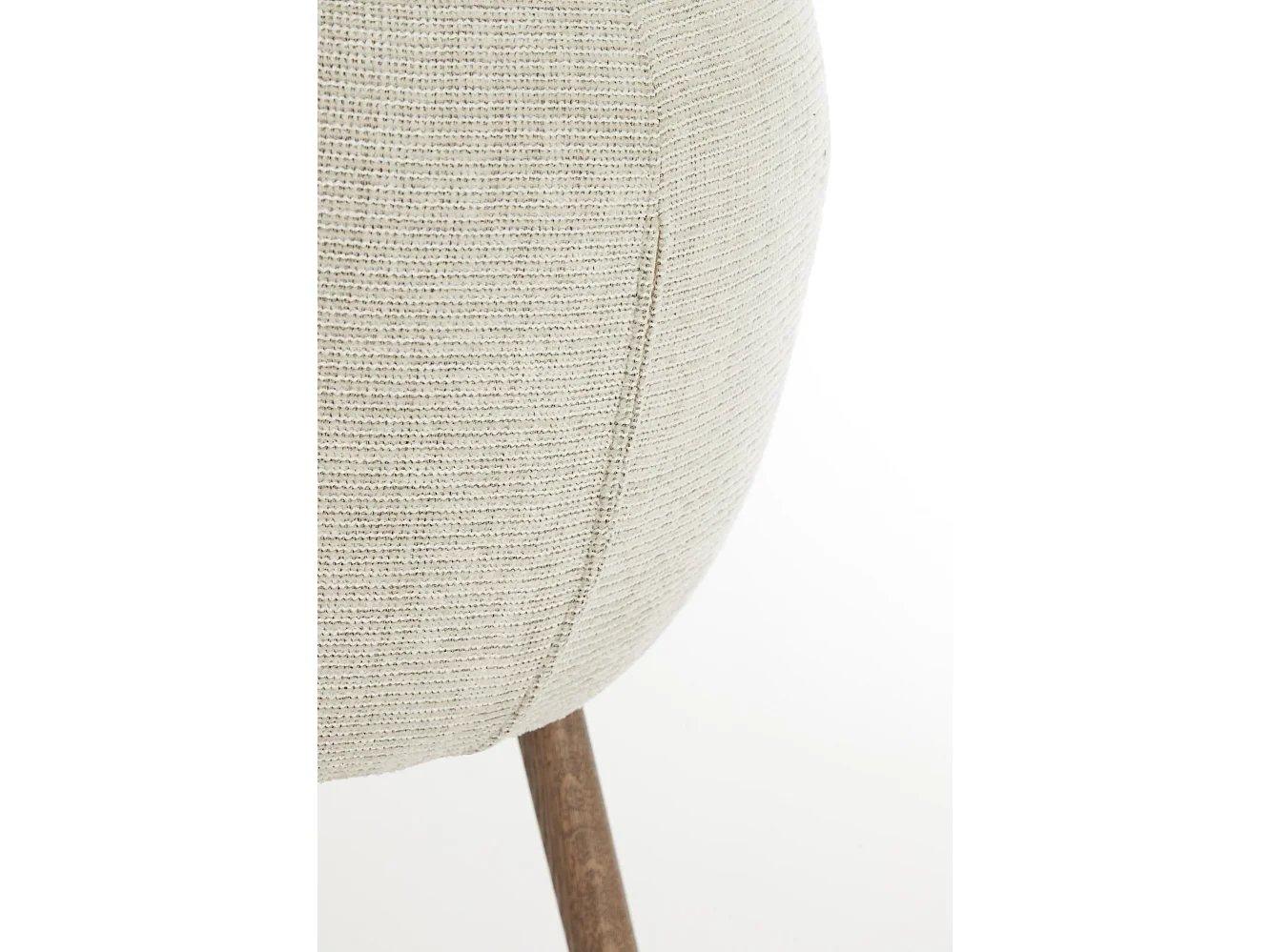 Chaise de salle à manger BLAINE - 56x62,5x76,5cm - Blanc - Lot de 2