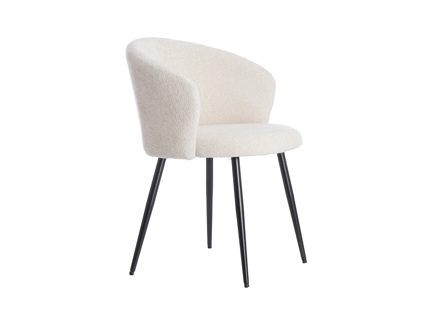 Chaise de salle à manger RADAJA - Ø58x78cm - Blanc - Lot de 2