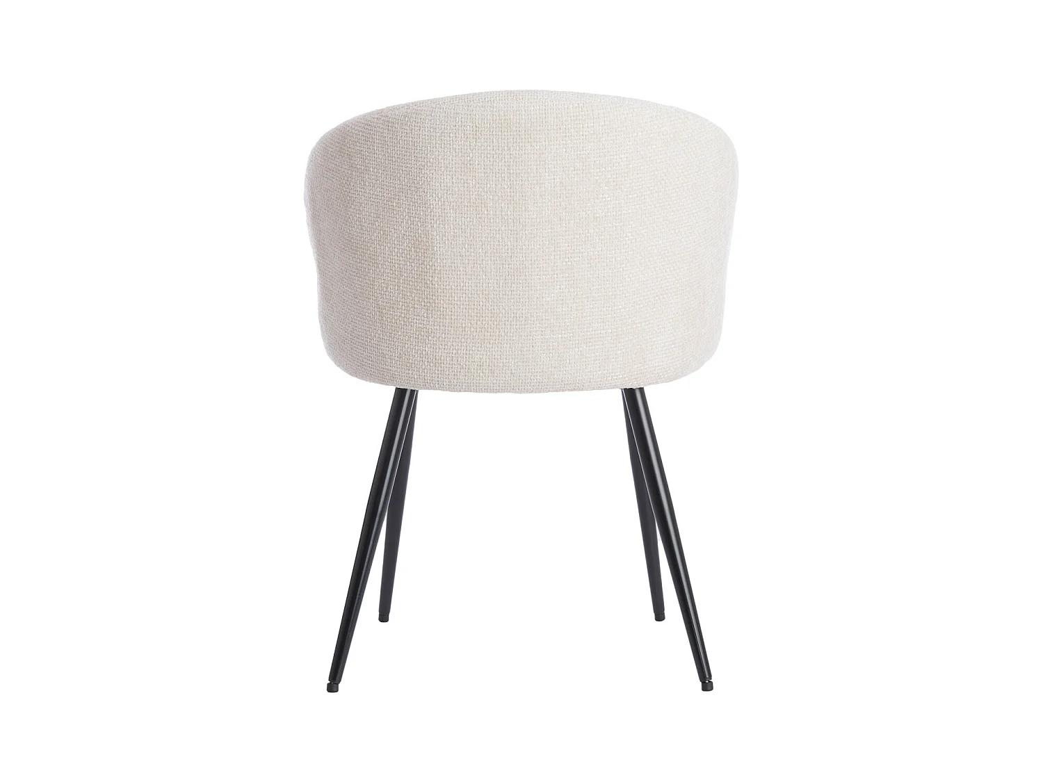 Chaise de salle à manger RADAJA - Ø58x78cm - Blanc - Lot de 2