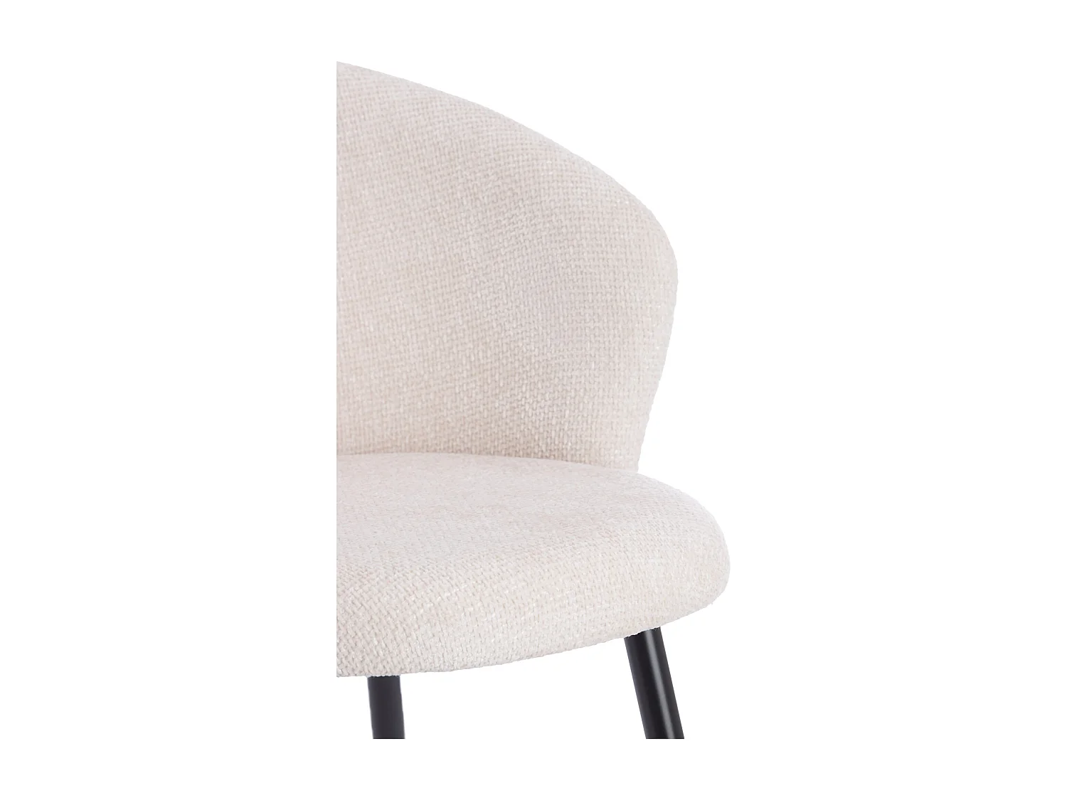 Chaise de salle à manger RADAJA - Ø58x78cm - Blanc - Lot de 2