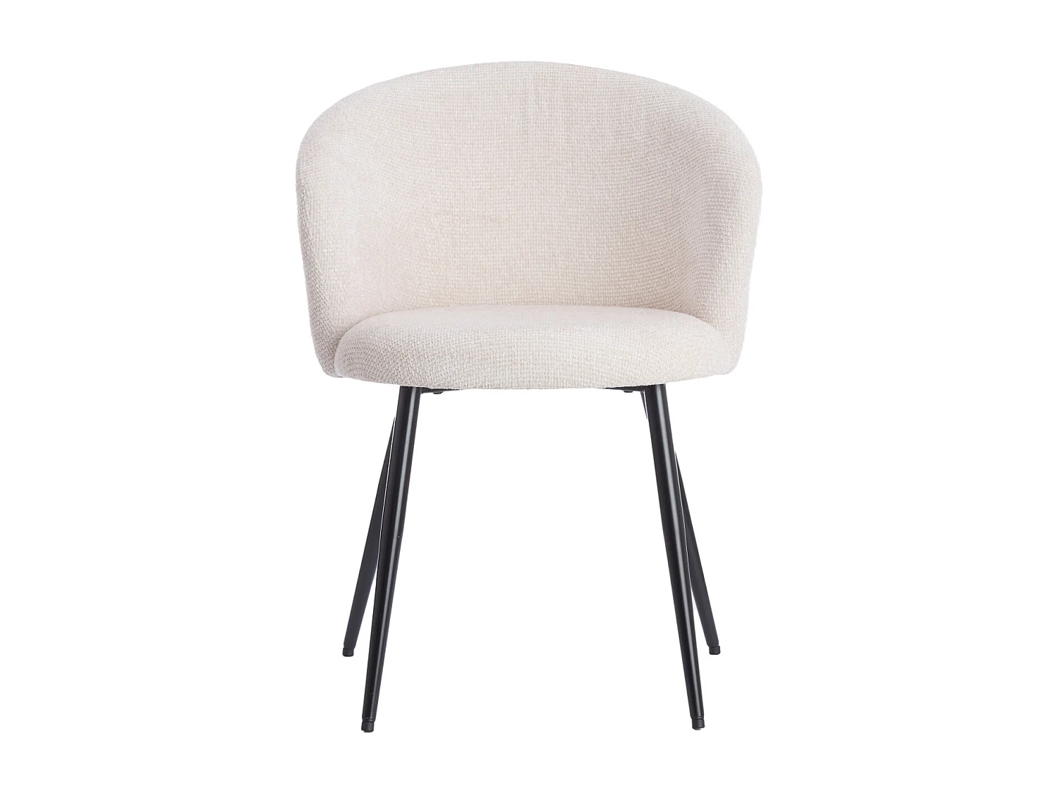 Chaise de salle à manger RADAJA - Ø58x78cm - Blanc - Lot de 2