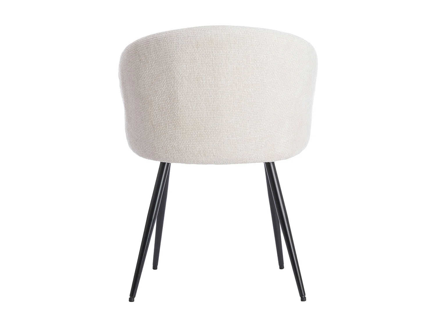 Chaise de salle à manger RADAJA - Ø58x78cm - Blanc - Lot de 2