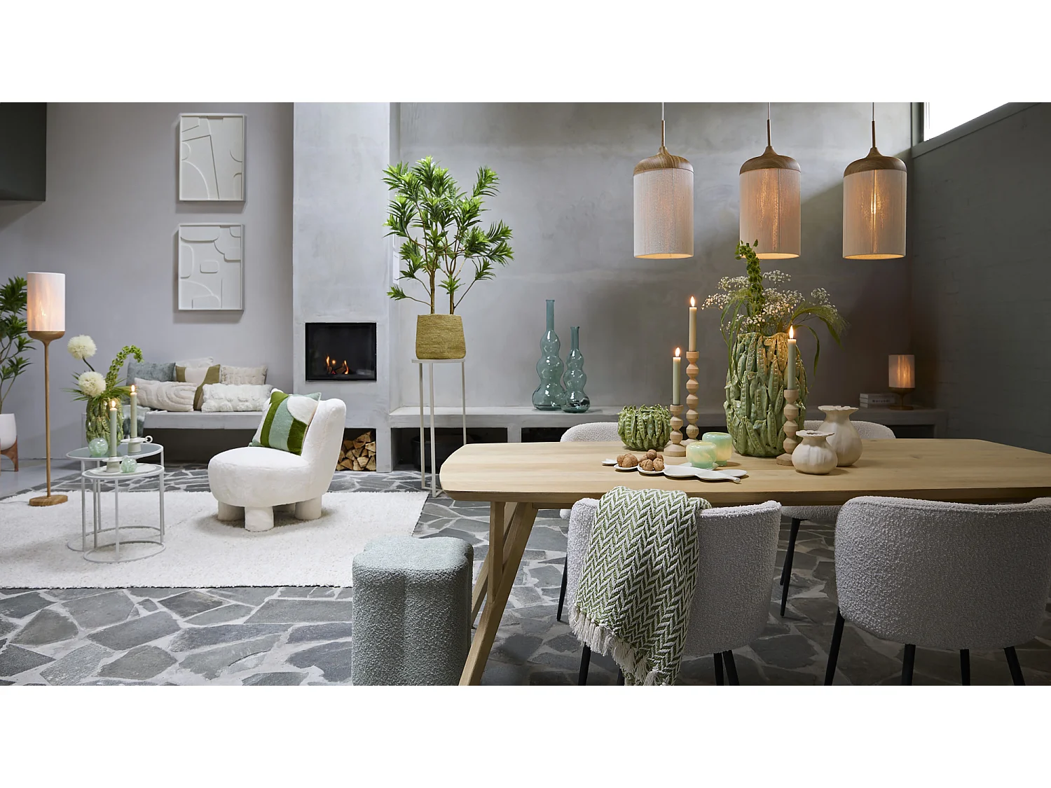 Chaise de salle à manger RADAJA - Ø58x78cm - Blanc - Lot de 2