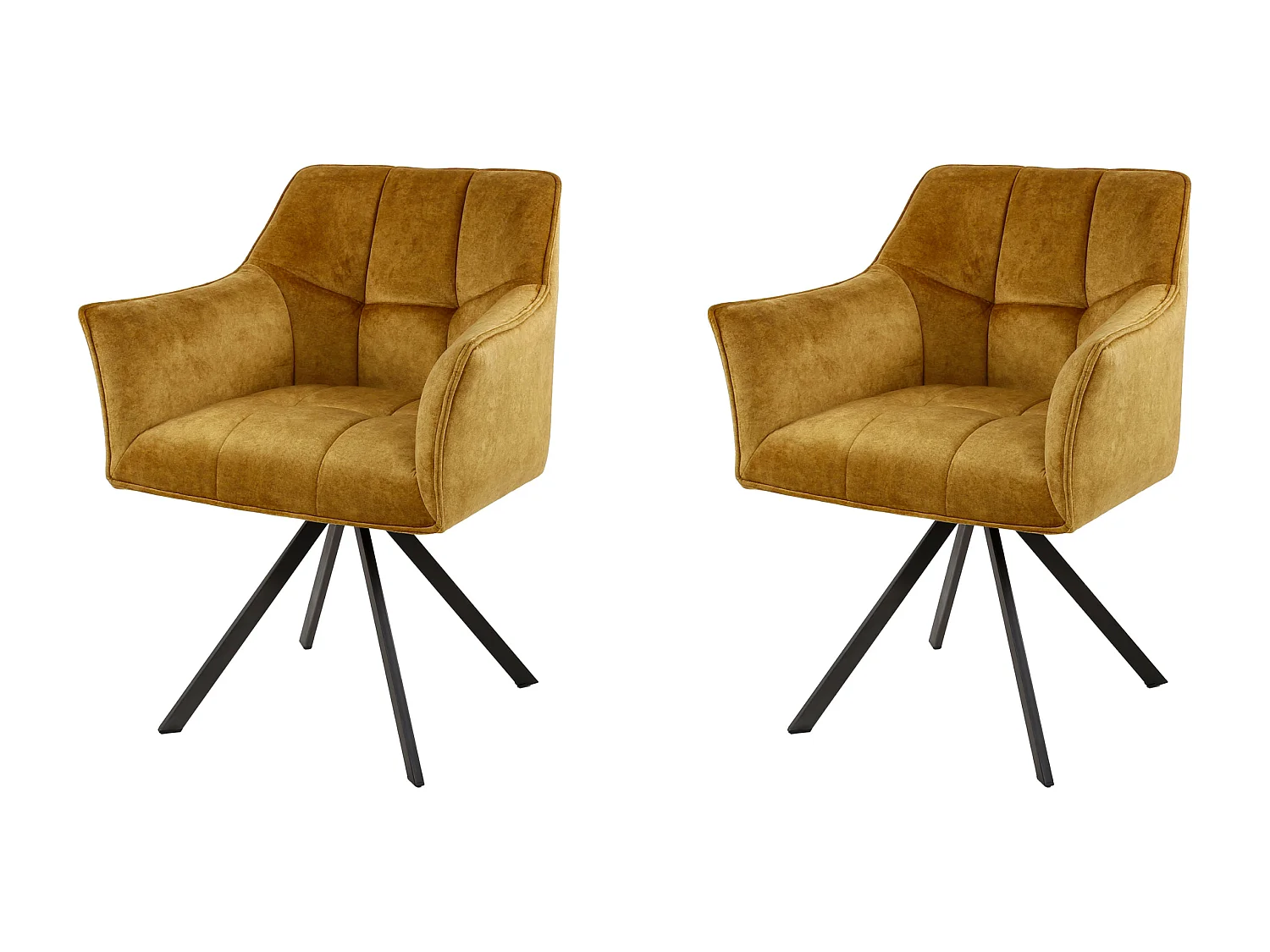 Armstoel Raster Draaibaar - Set van 2