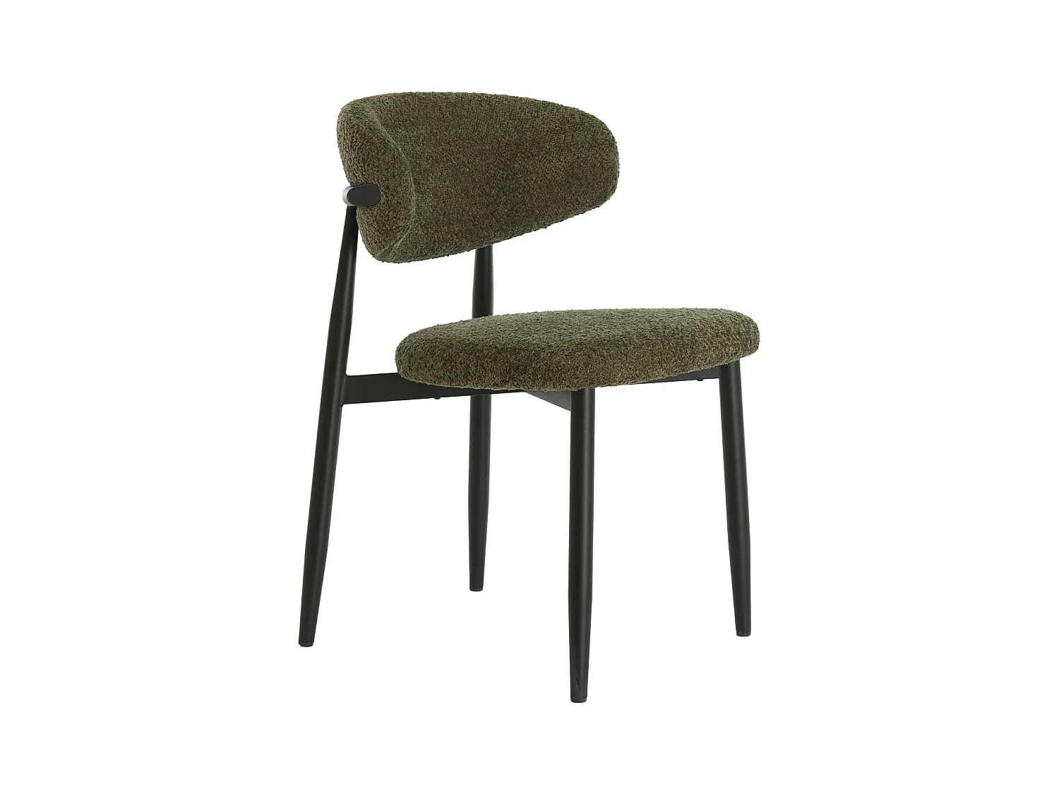 Chaise de salle à manger ENIOLA - 54x52x76cm - Vert - Lot de 2