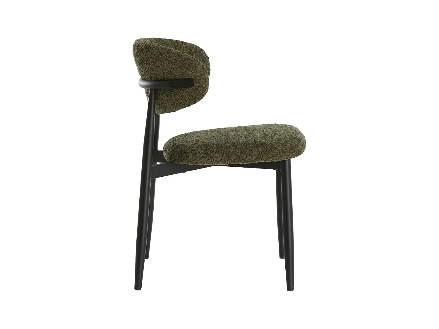 Eetkamerstoel ENIOLA - 54x52x76cm - Groen - Set van 2