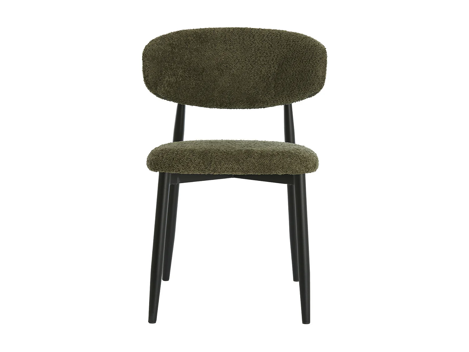 Chaise de salle à manger ENIOLA - 54x52x76cm - Vert - Lot de 2