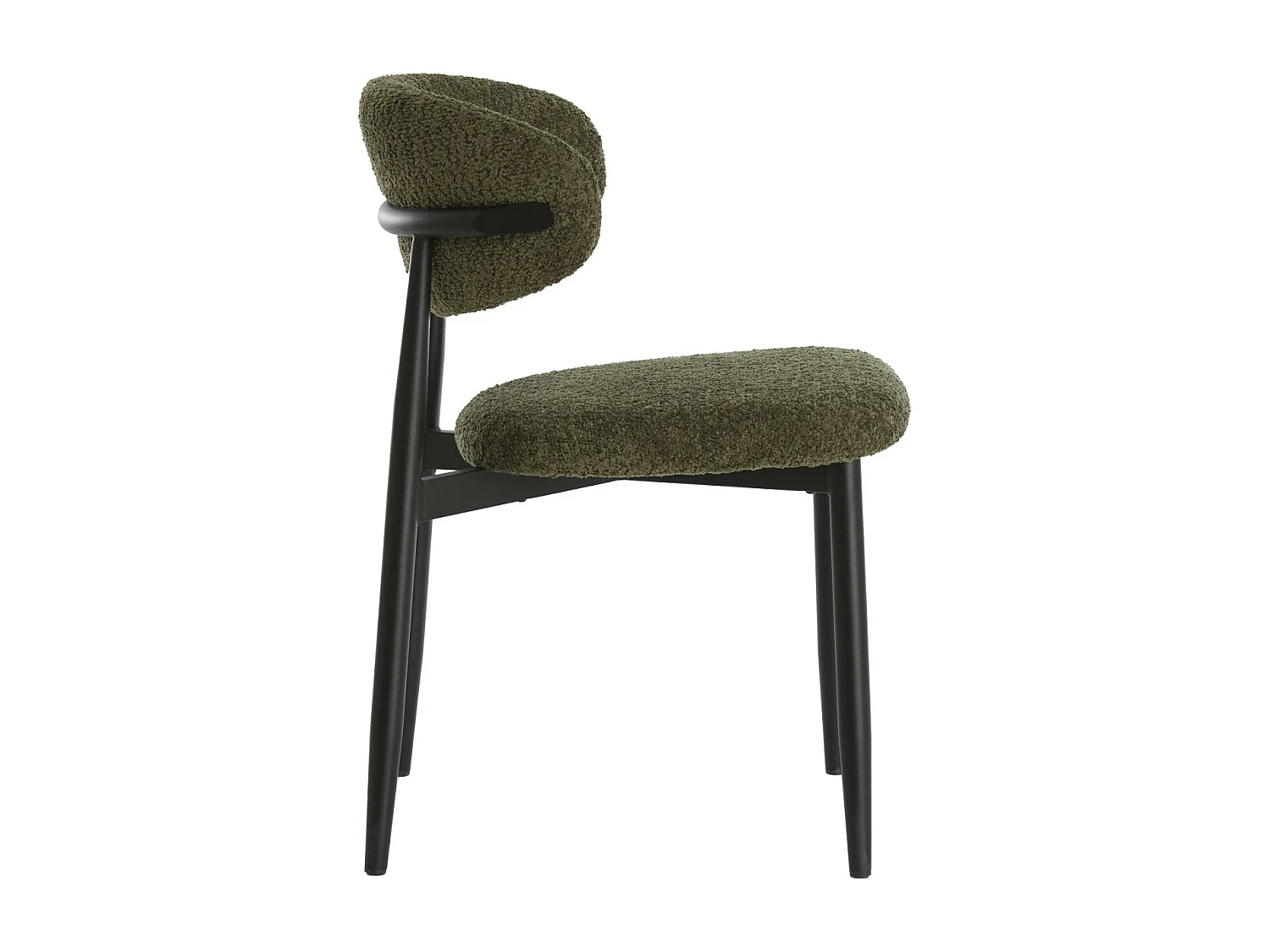 Chaise de salle à manger ENIOLA - 54x52x76cm - Vert - Lot de 2