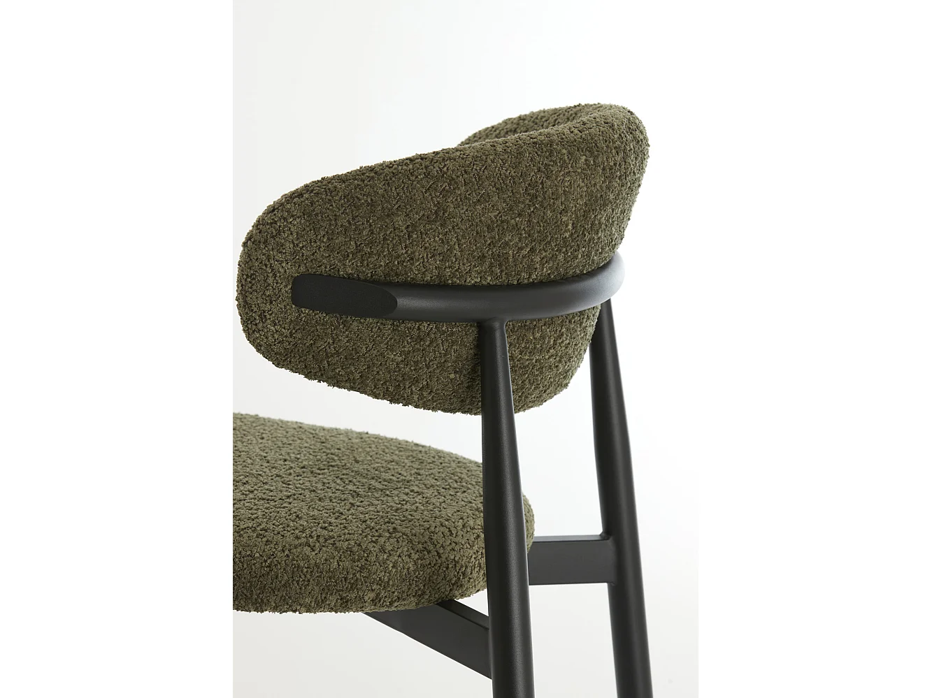 Chaise de salle à manger ENIOLA - 54x52x76cm - Vert - Lot de 2