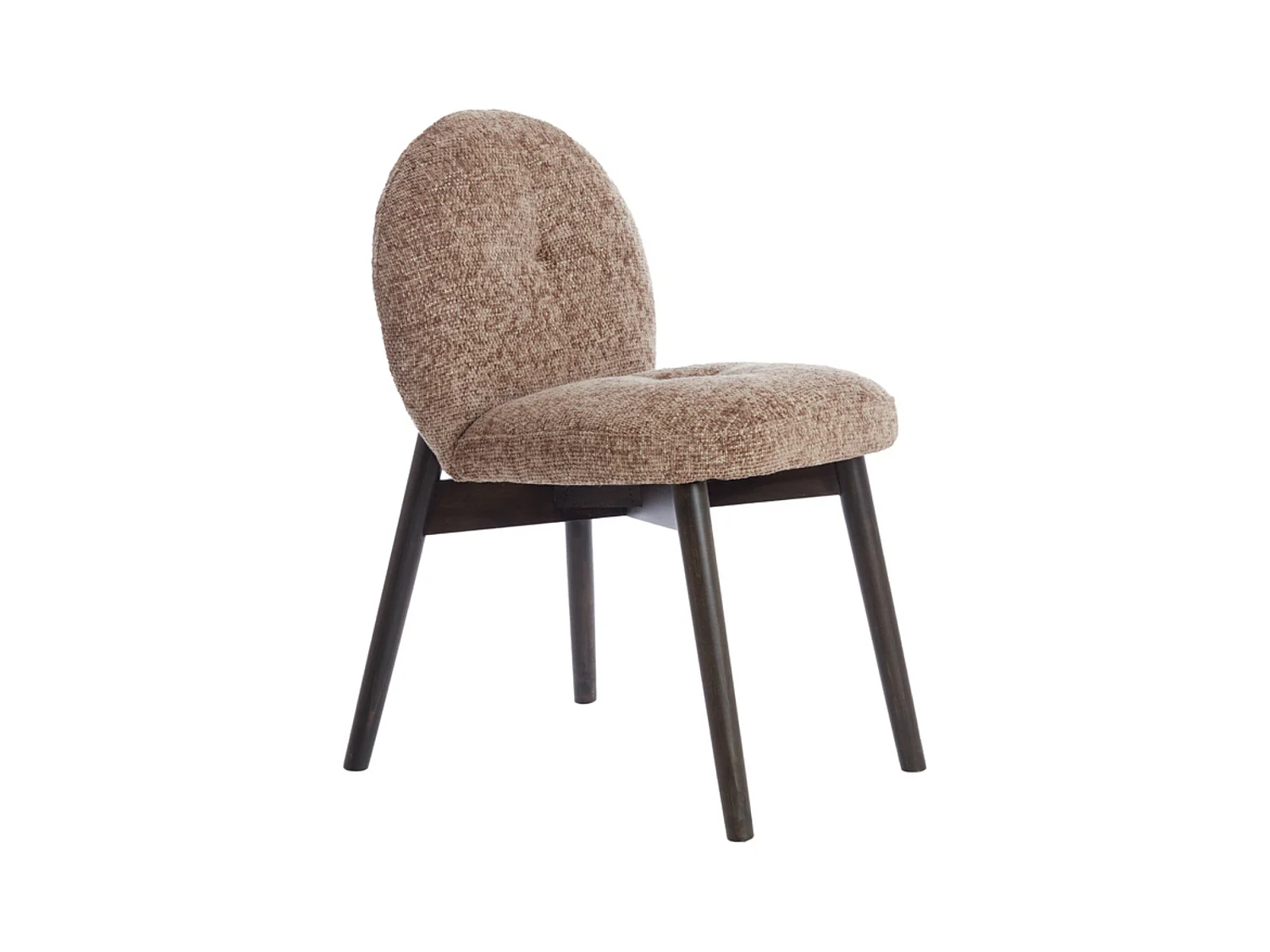 Chaise de salle à manger SINOSA - 59x50x83cm - Marron - Lot de 2