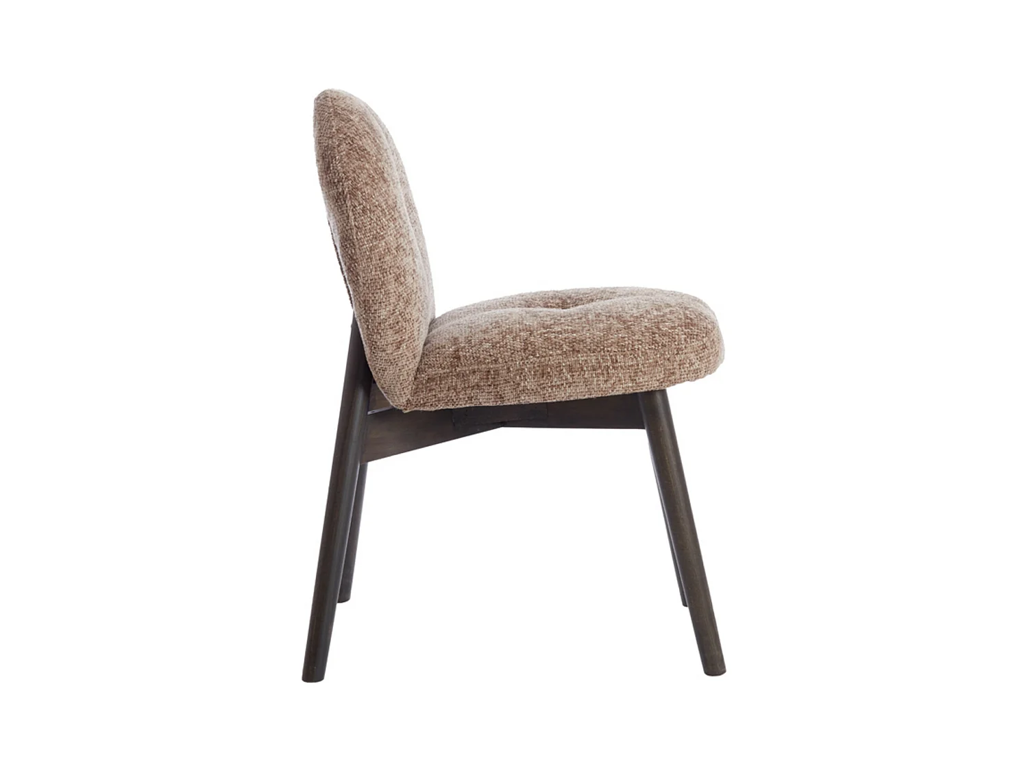 Chaise de salle à manger SINOSA - 59x50x83cm - Marron - Lot de 2