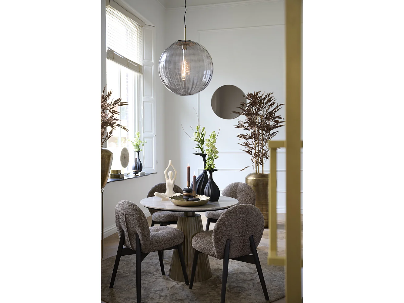 Esszimmerstuhl SINOSA - 59x50x83cm - Braun - 2er-Set