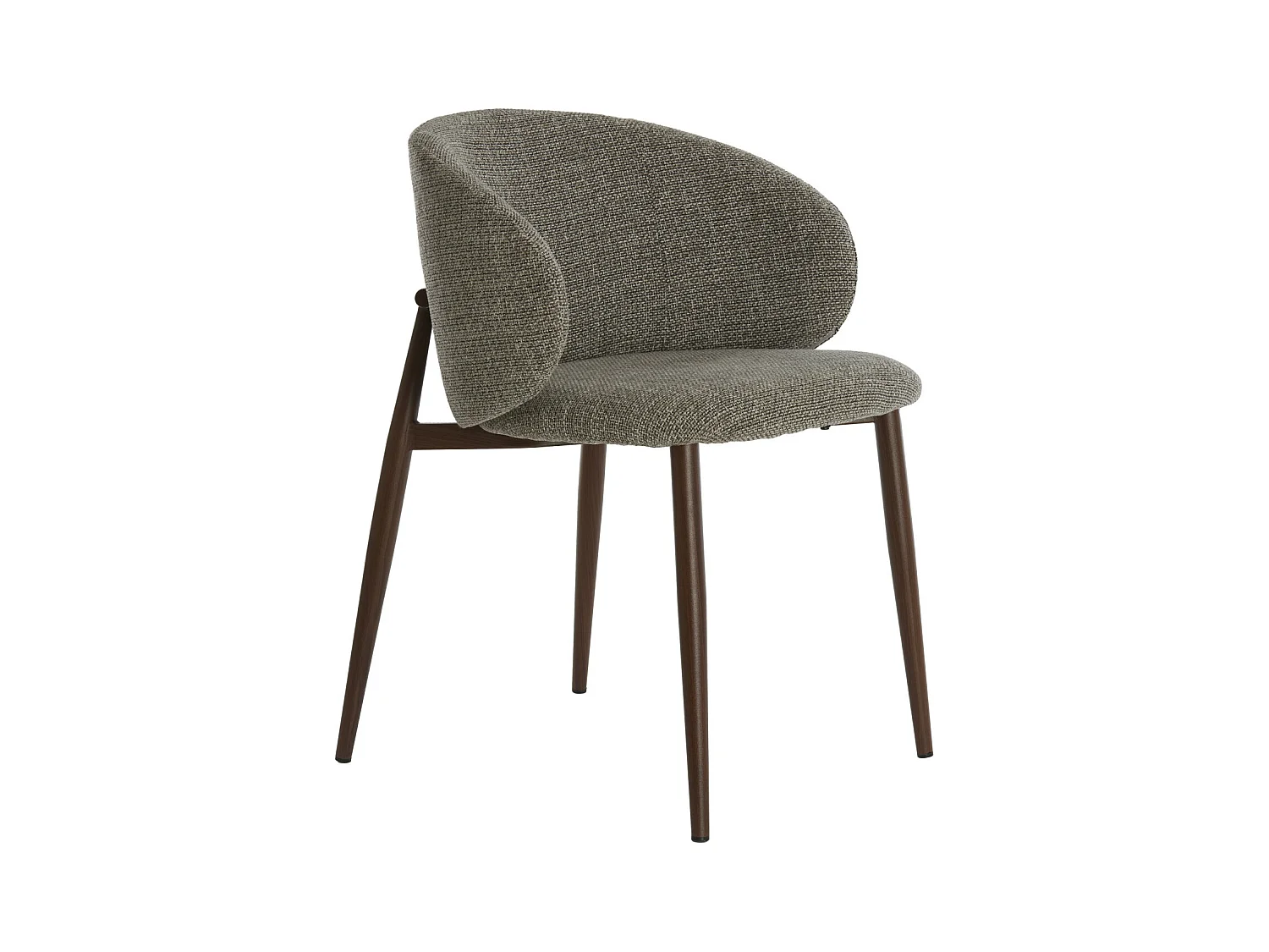 Chaise de salle à manger ALUKO - 56x57x74cm - Noir - Lot de 2