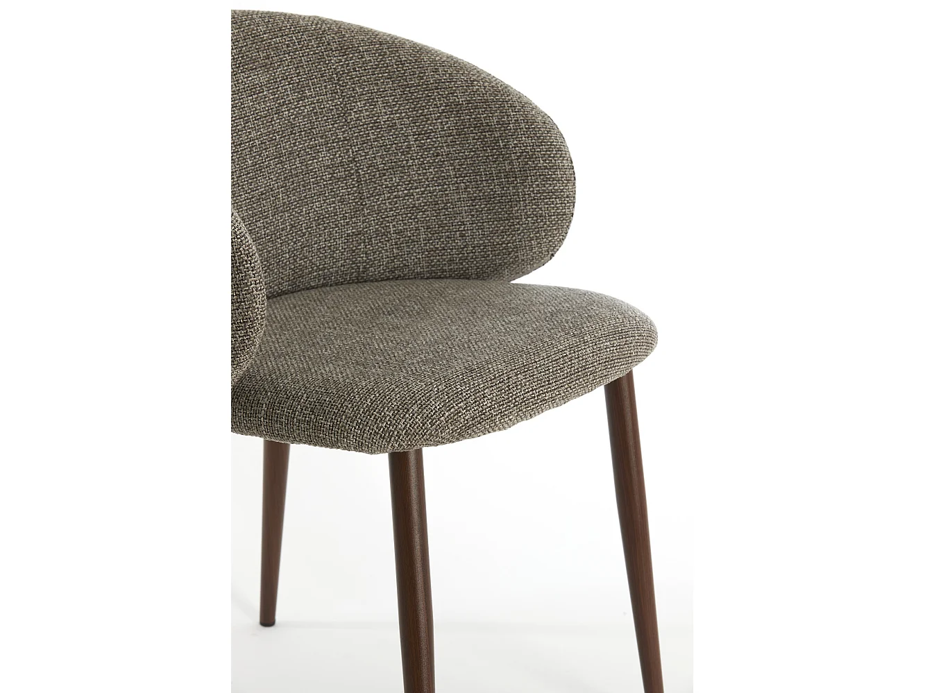 Eetkamerstoel ALUKO - 56x57x74cm - Zwart - Set van 2