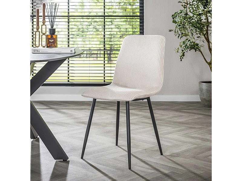 Chaise Rib - Rock Off White - Lot de 4