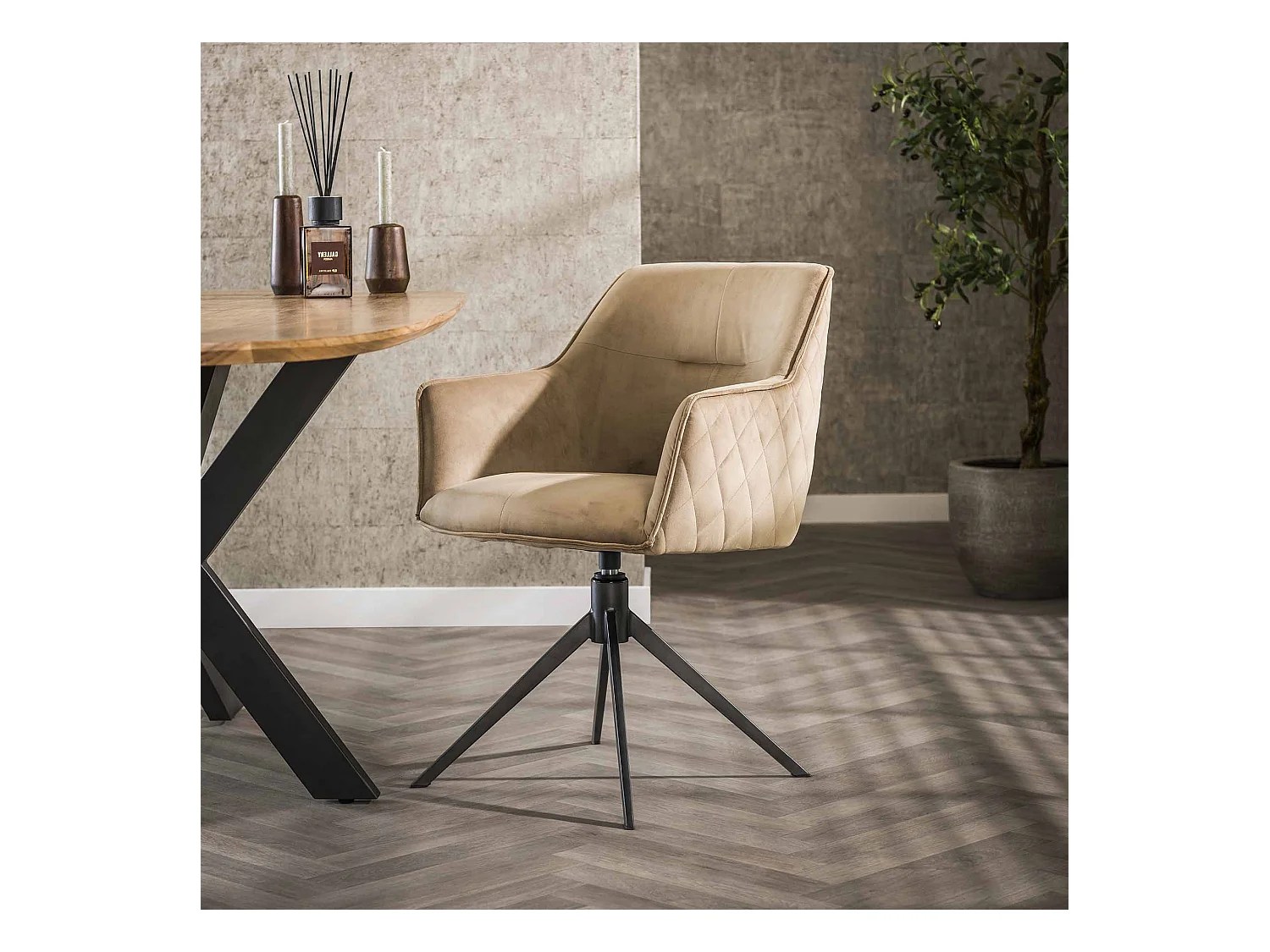 Poignée de fauteuil pivotante - Champagne - 2 pièces