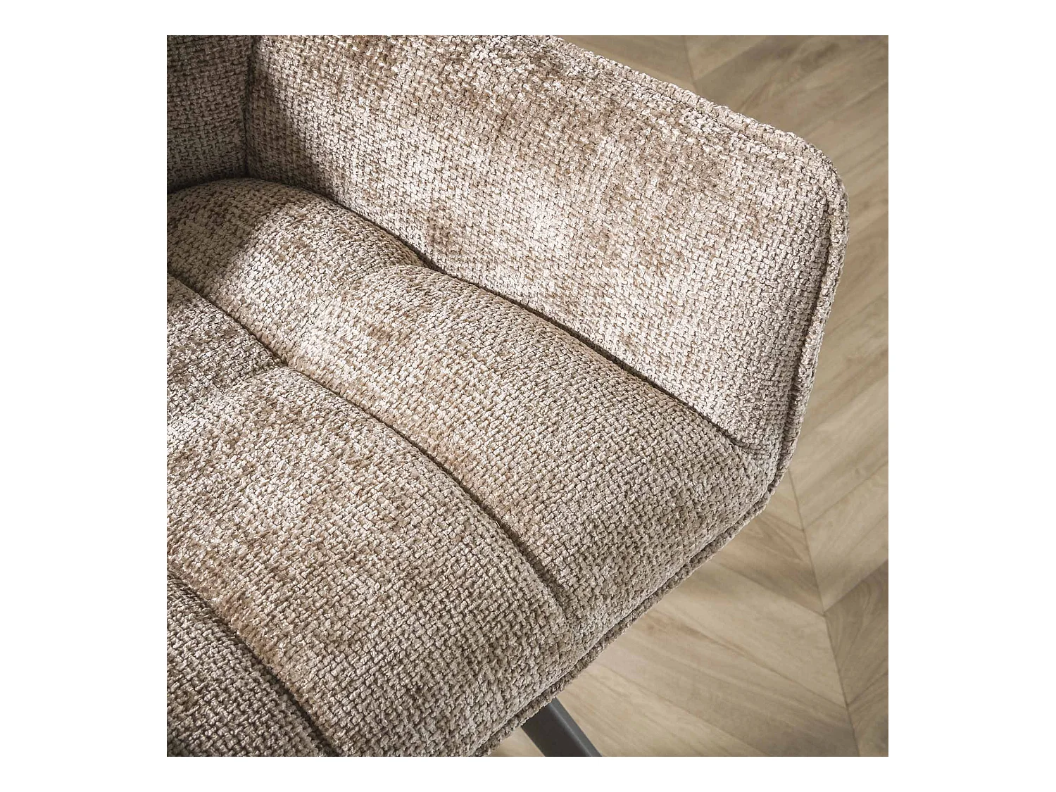 Fauteuil pivotant Raster - 2 pièces - Champagne riche