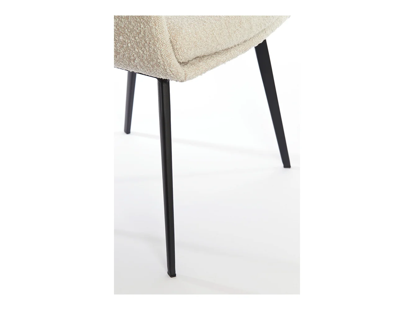 Chaise de salle à manger LEONE - 59x58,5x82cm - Marron - Lot de 2