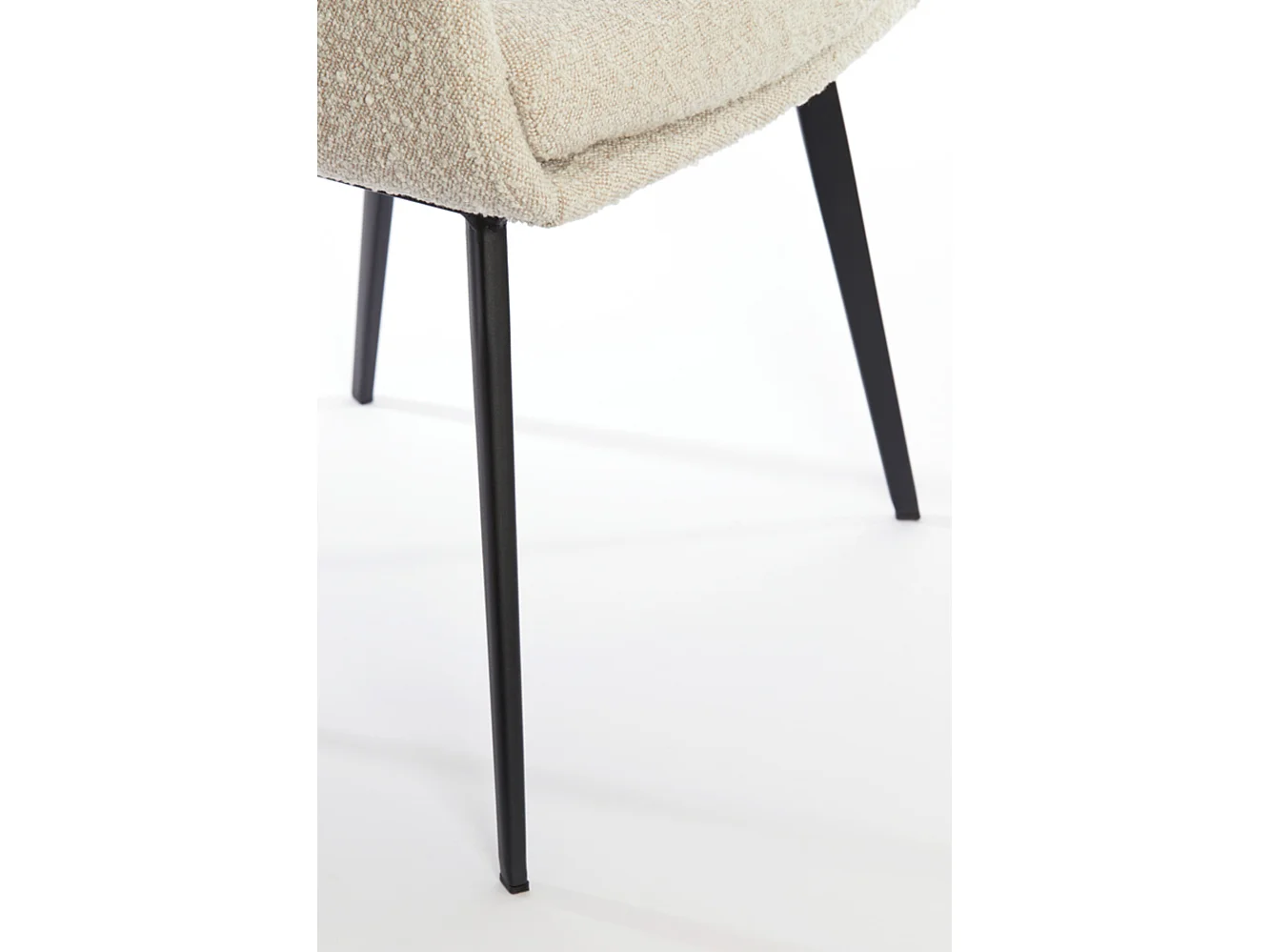 Chaise de salle à manger LEONE - 59x58,5x82cm - Marron - Lot de 2