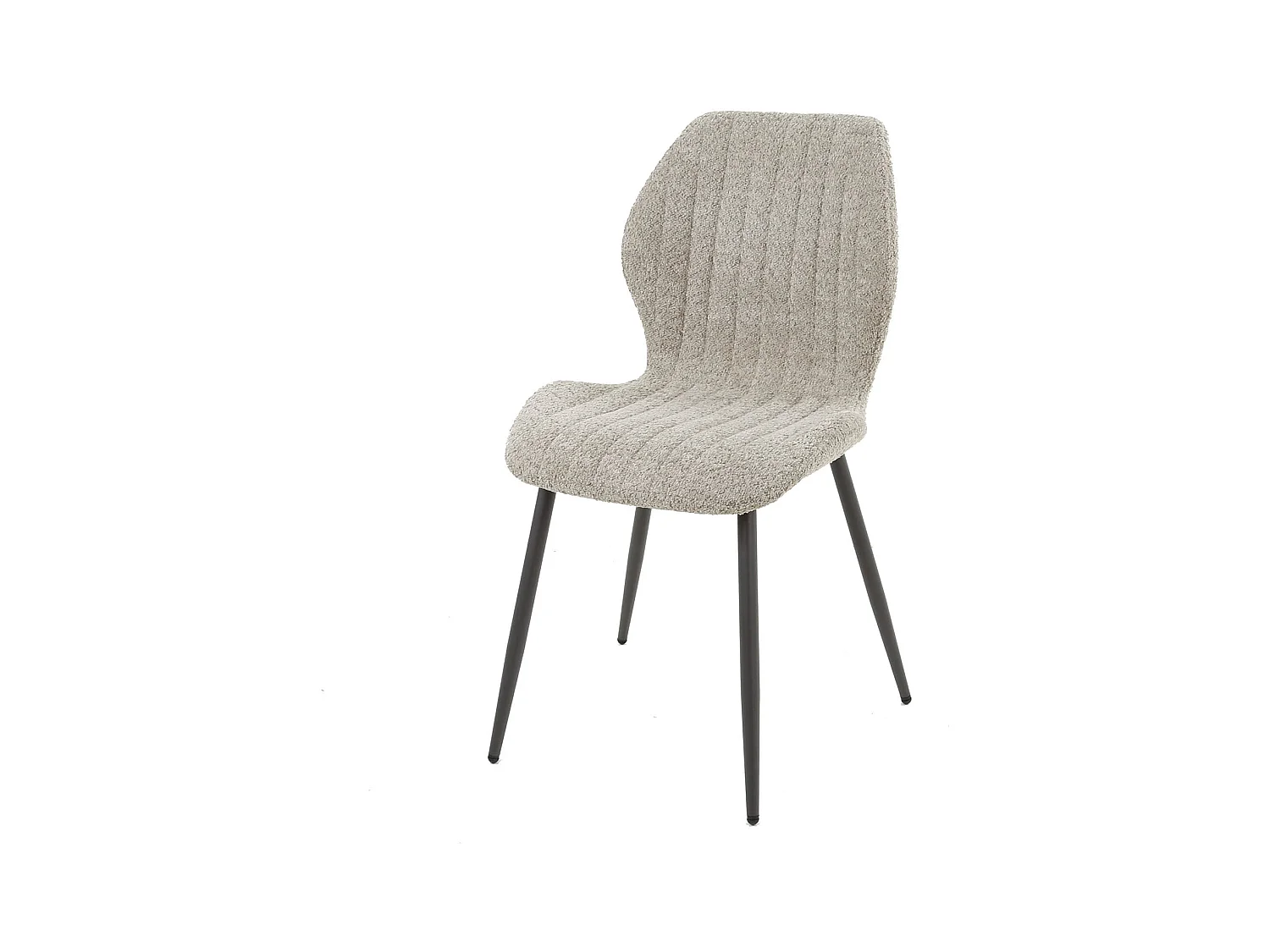 Chaise Len - Boucle - Couleur Sable - 4 Pièces