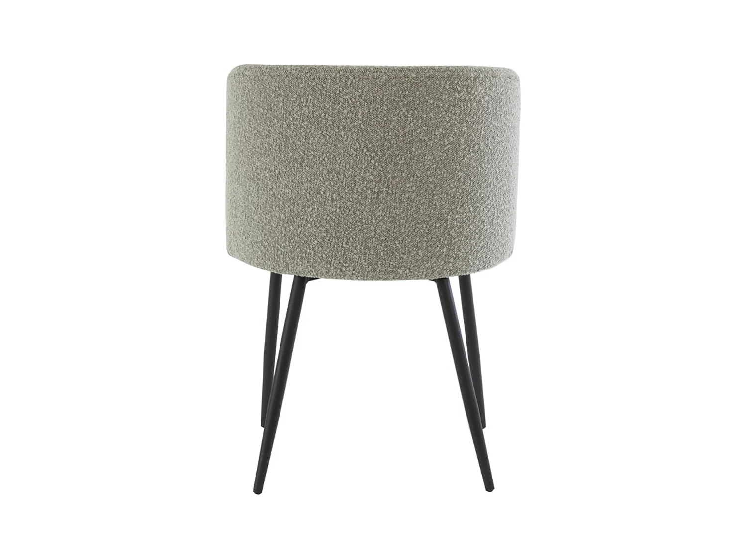 Chaise de salle à manger ELYNA - 56x55x79cm - Gris - Lot de 2