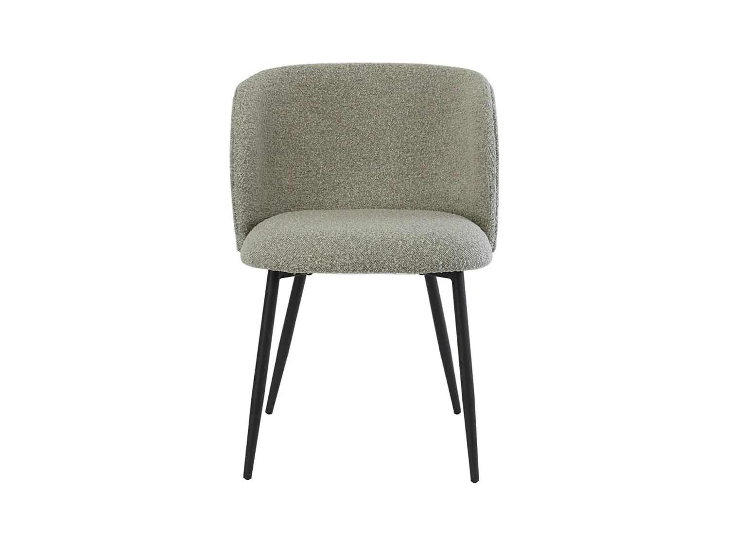 Chaise de salle à manger ELYNA - 56x55x79cm - Gris - Lot de 2