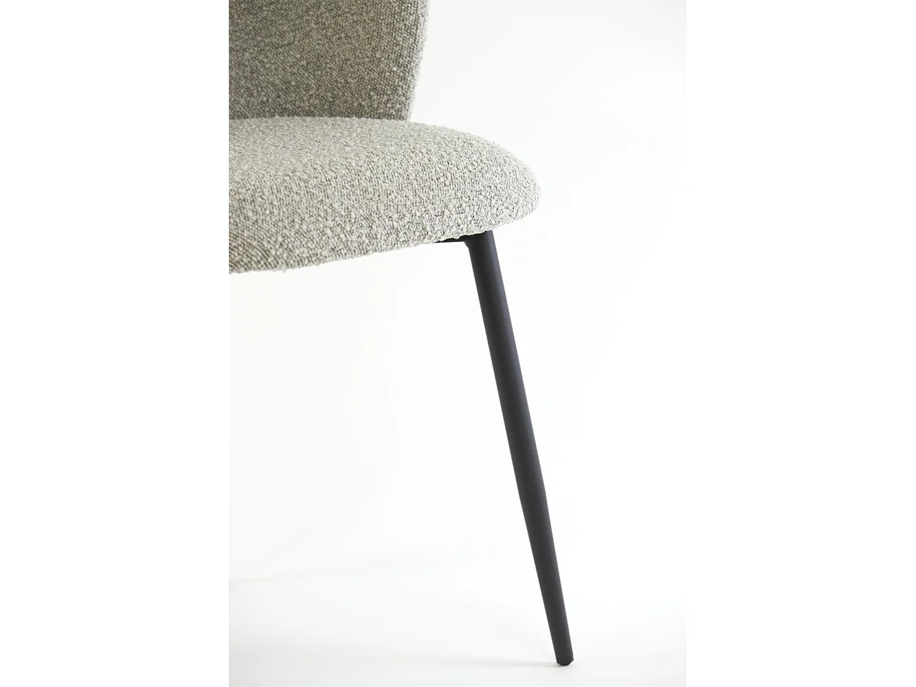 Eetkamerstoel ELYNA - 56x55x79cm - Grijs - Set van 2