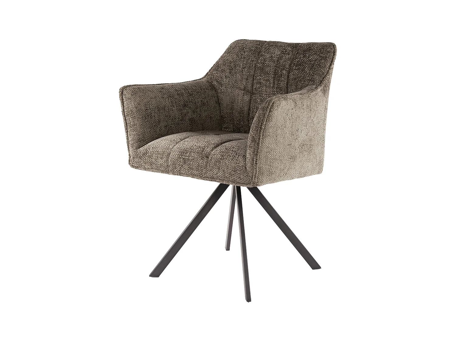 Fauteuil pivotant Raster - 2 pièces - Taupe riche