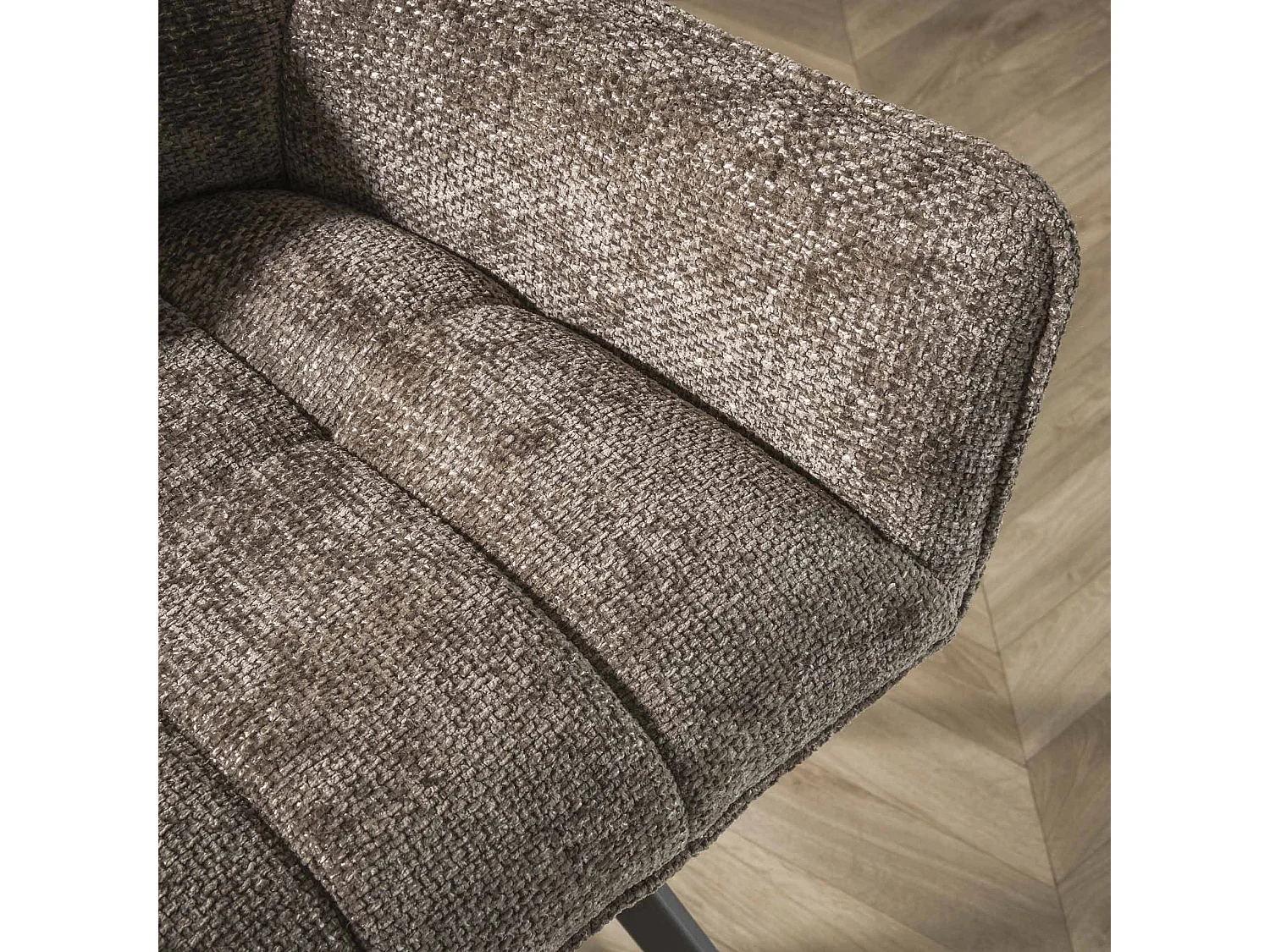 Fauteuil pivotant Raster - 2 pièces - Taupe riche