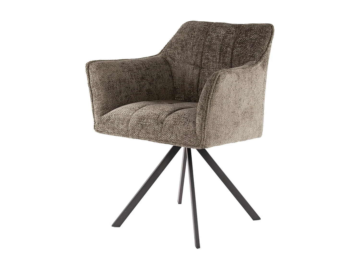Fauteuil pivotant Raster - 2 pièces - Taupe riche