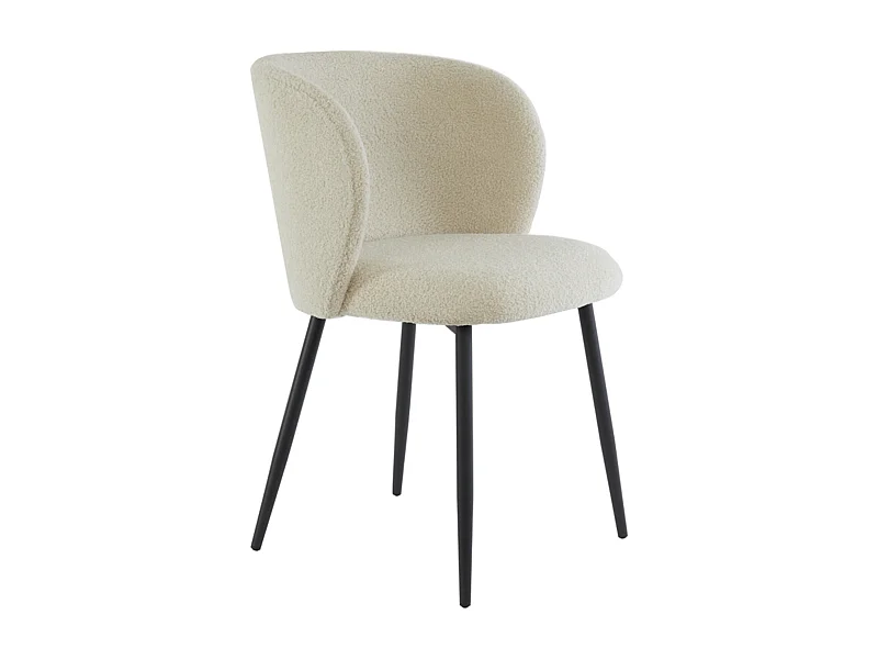 Silla de comedor ELYNA - 56x55x79cm - Marrón - Juego de 2
