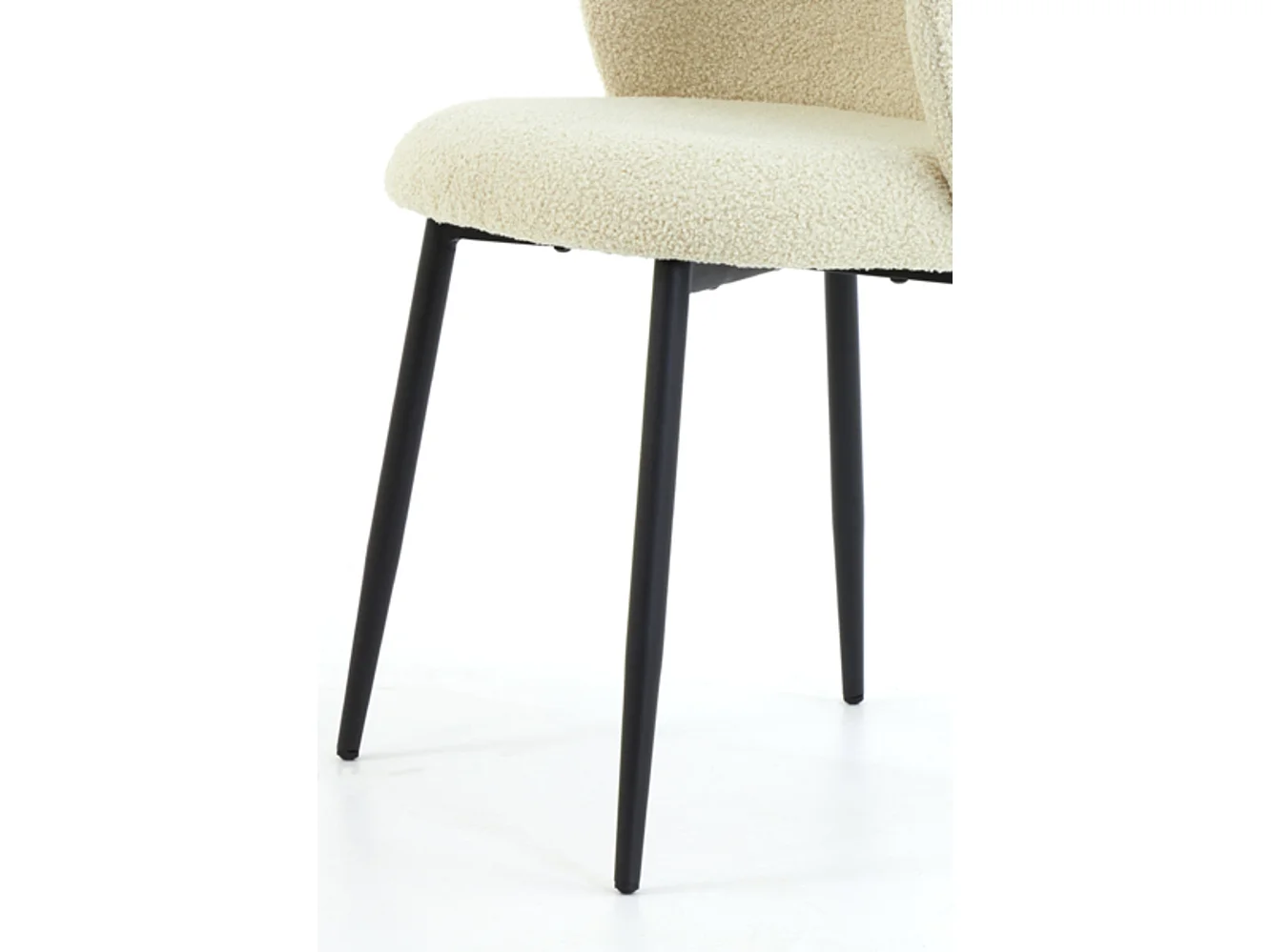 Eetkamerstoel ELYNA - 56x55x79cm - Bruin - Set van 2