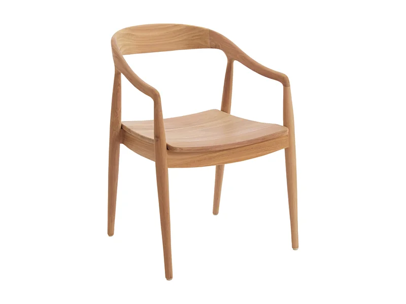 Silla de comedor PALOS - 60x58x83cm - Marrón