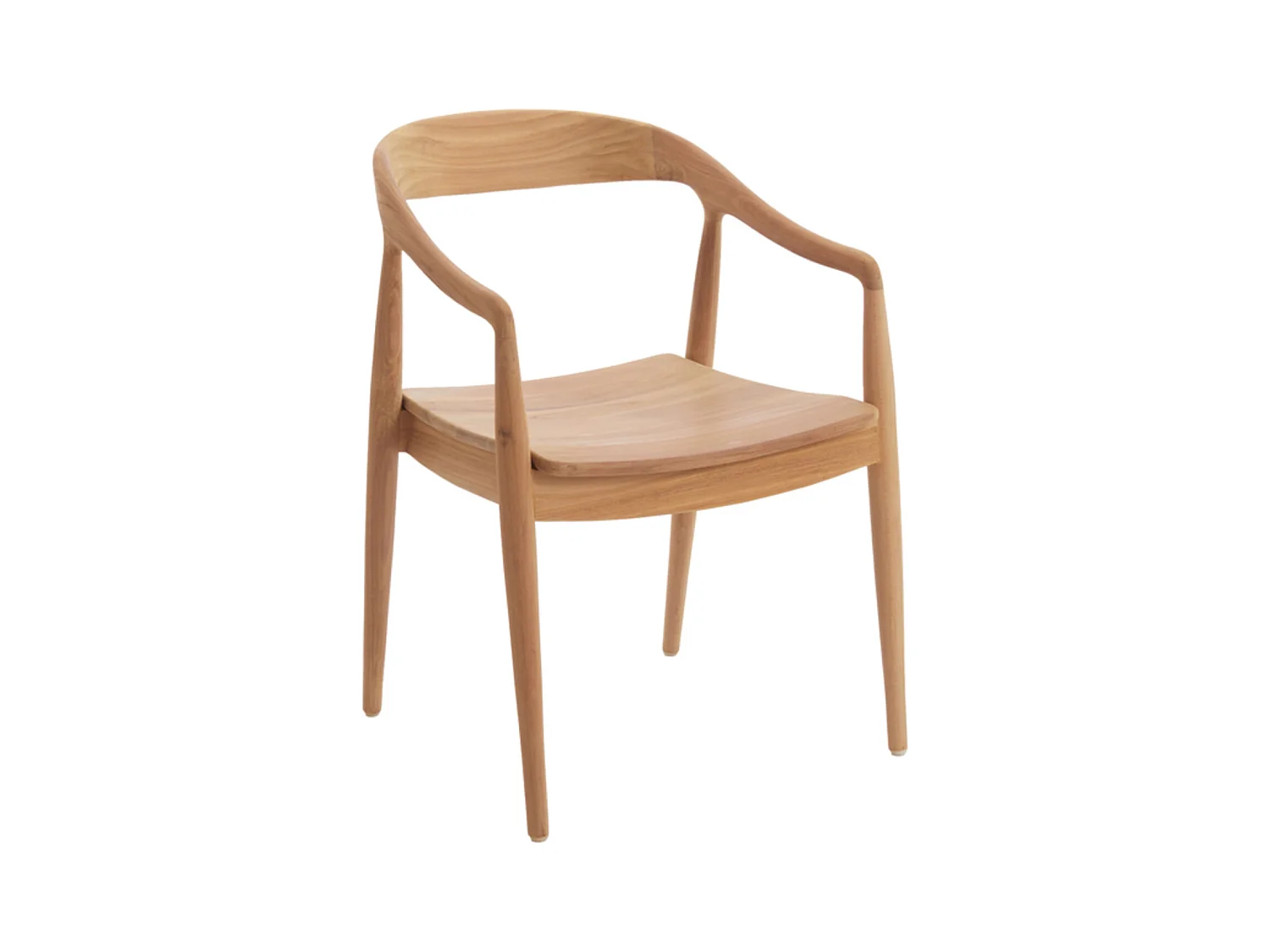 Chaise de salle à manger PALOS - 60x58x83cm - Marron