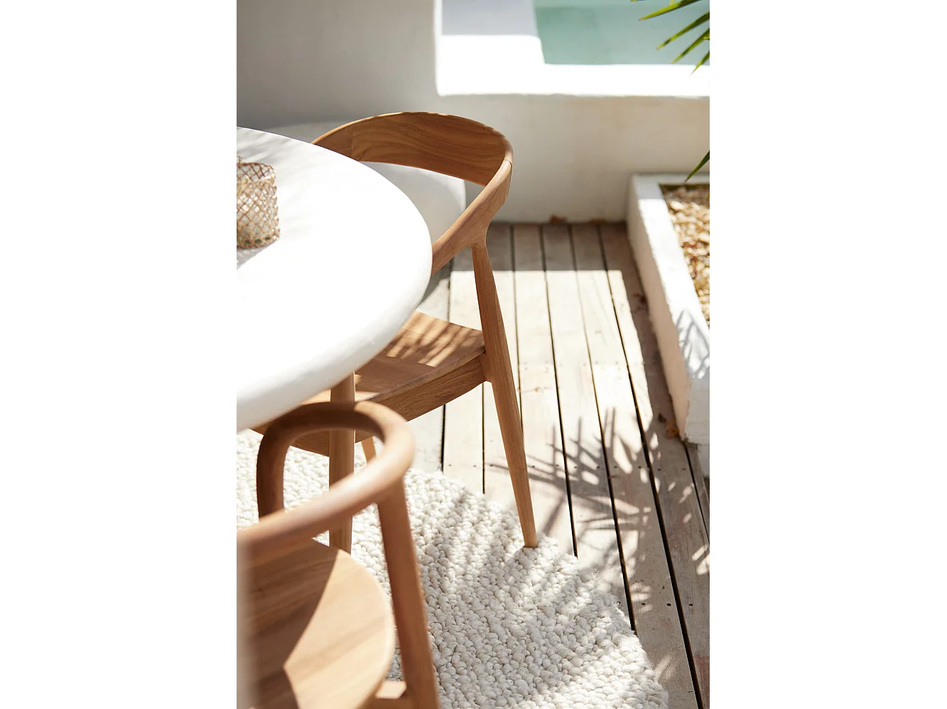 Eetkamerstoel PALOS - 60x58x83cm - Bruin