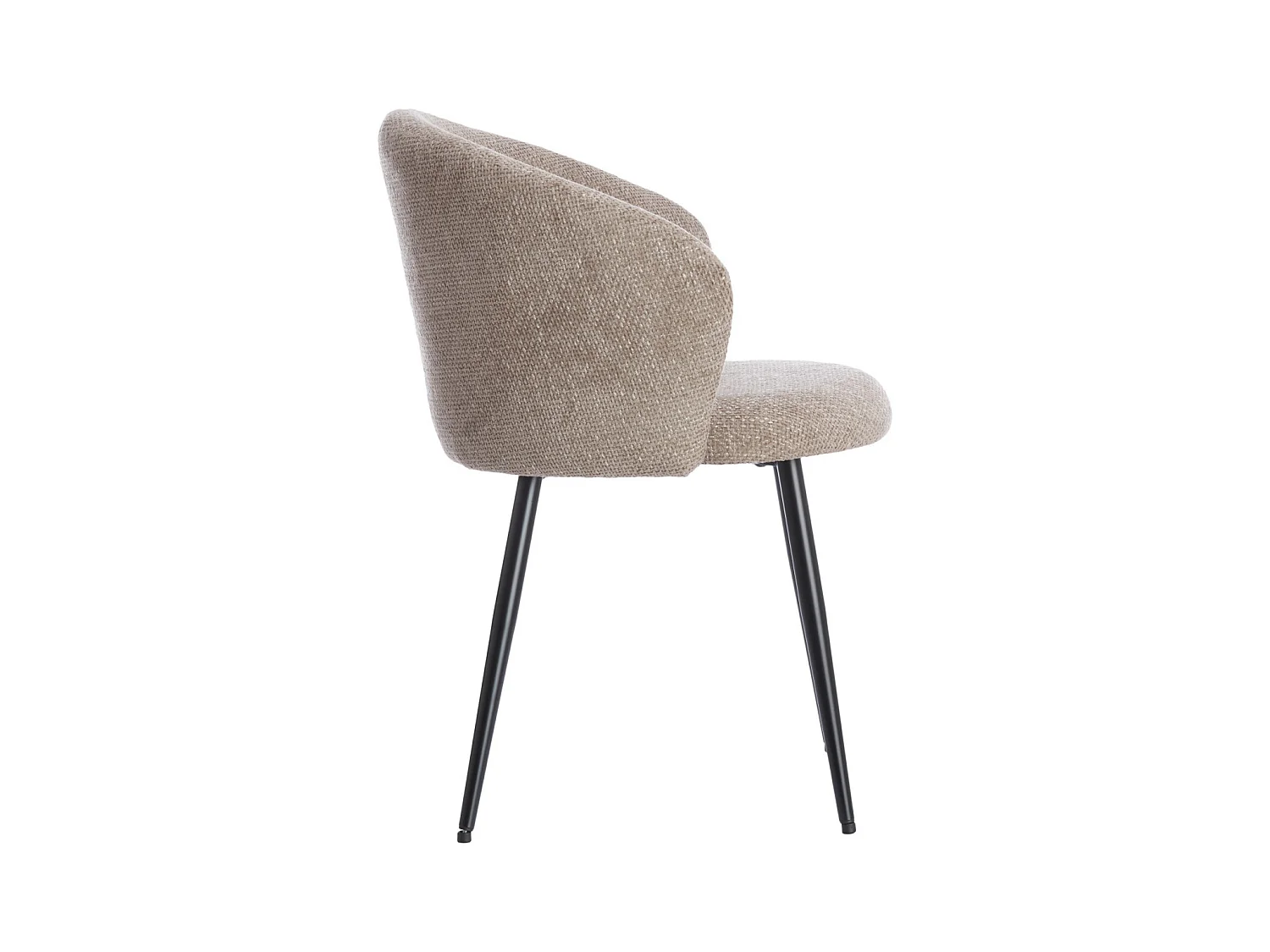 Chaise de salle à manger RADAJA - Ø58x78cm - Marron - Lot de 2