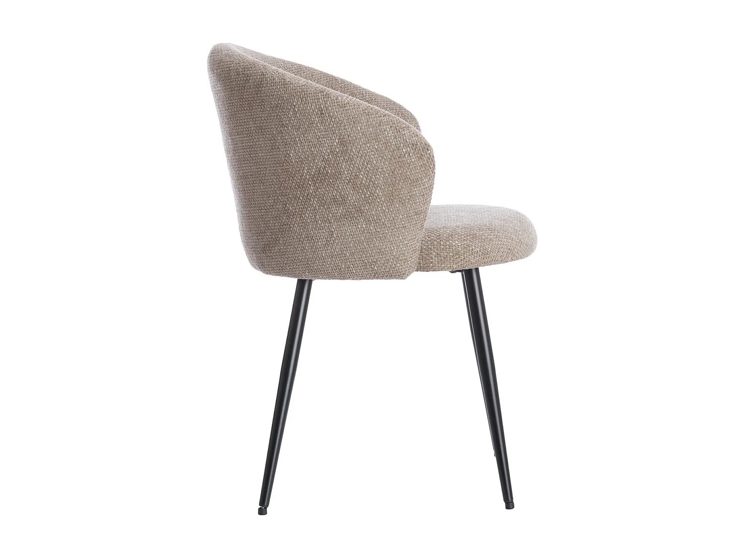 Chaise de salle à manger RADAJA - Ø58x78cm - Marron - Lot de 2