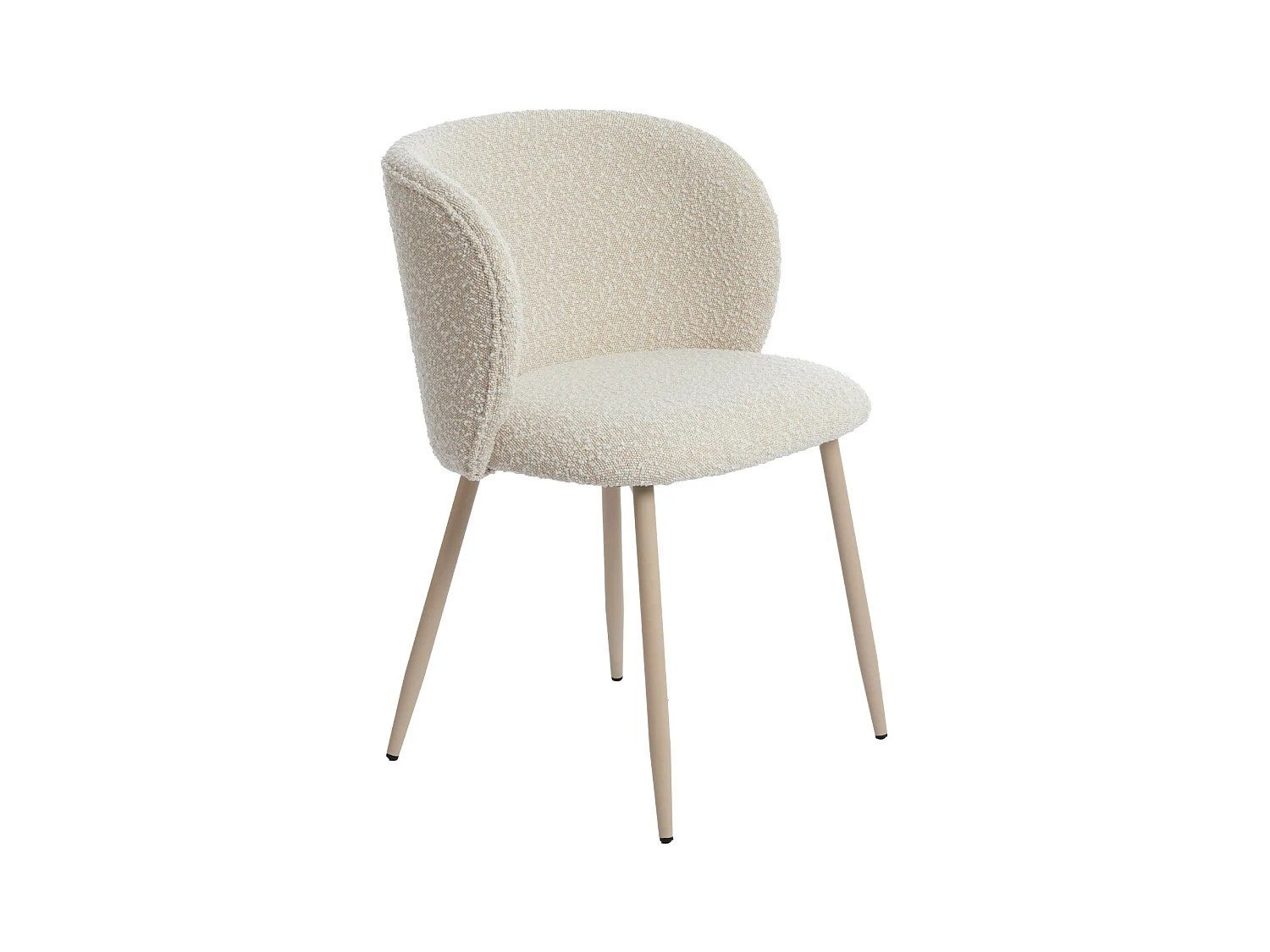Chaise de salle à manger ELYNA - 56x55x79cm - Blanc - Lot de 2