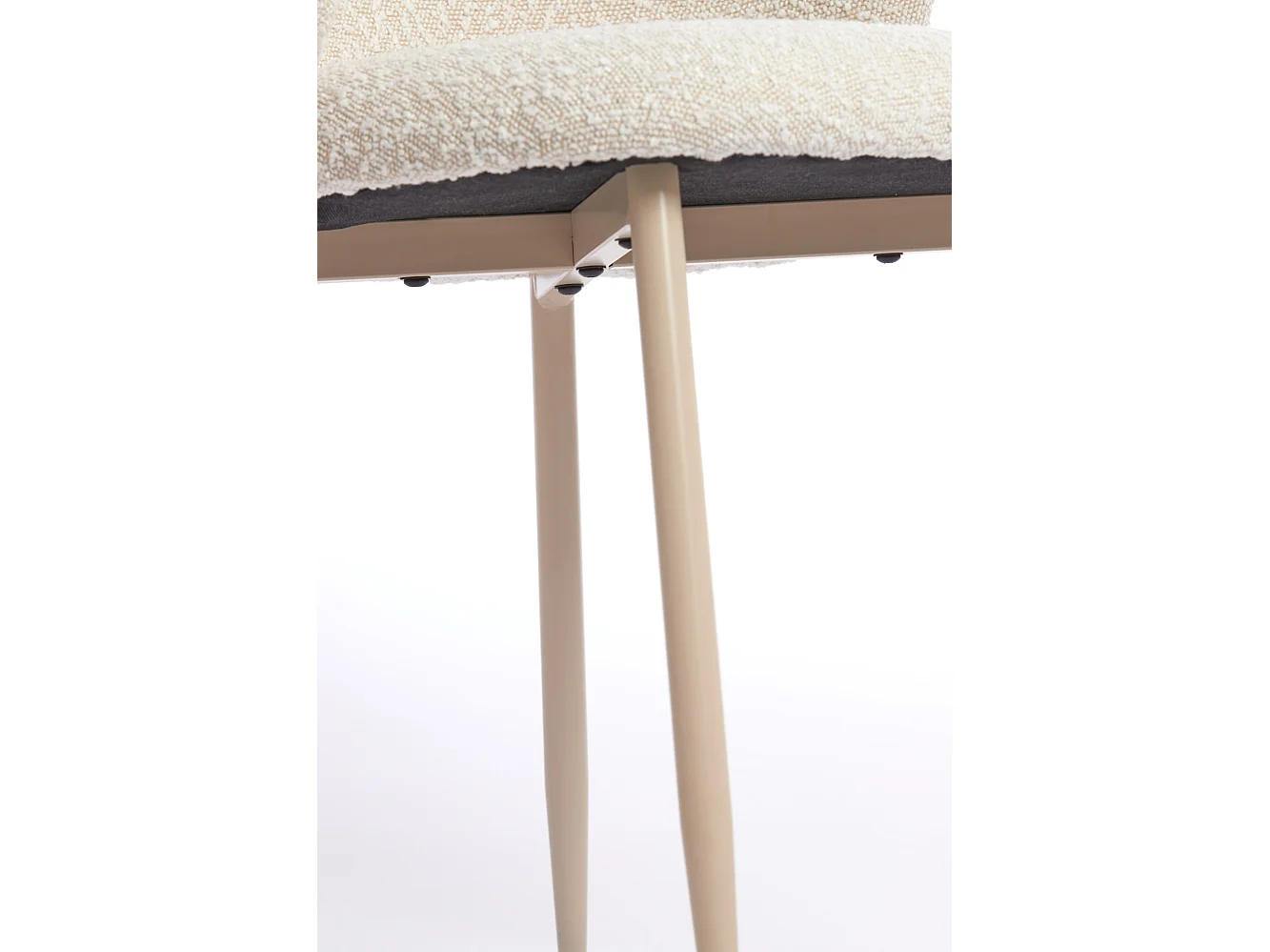 Chaise de salle à manger ELYNA - 56x55x79cm - Blanc - Lot de 2