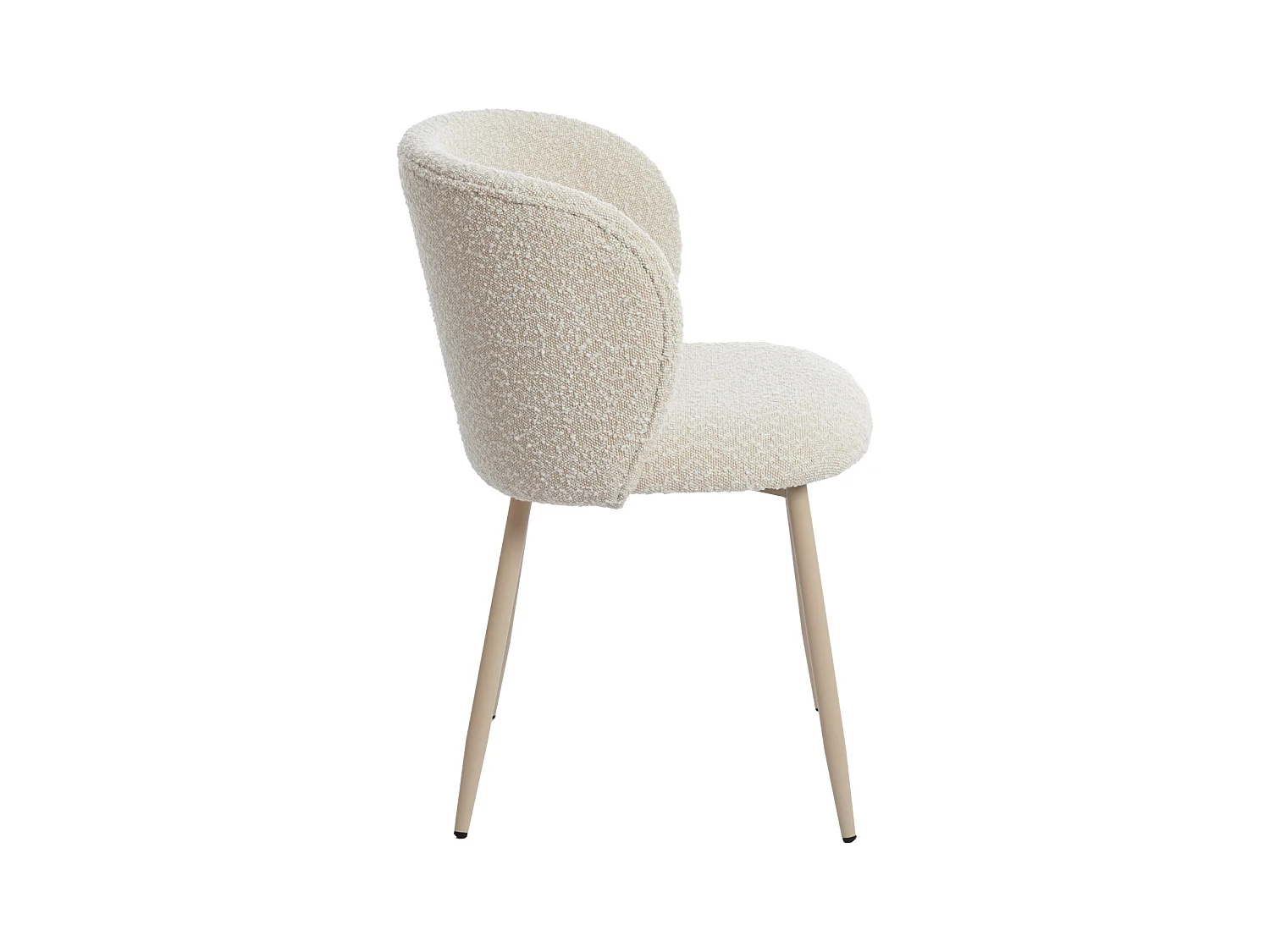 Chaise de salle à manger ELYNA - 56x55x79cm - Blanc - Lot de 2