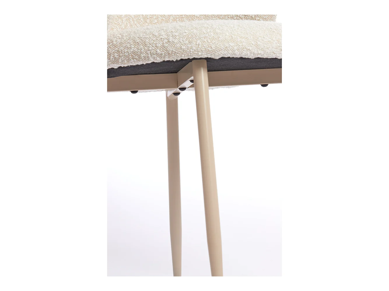 Chaise de salle à manger ELYNA - 56x55x79cm - Blanc - Lot de 2