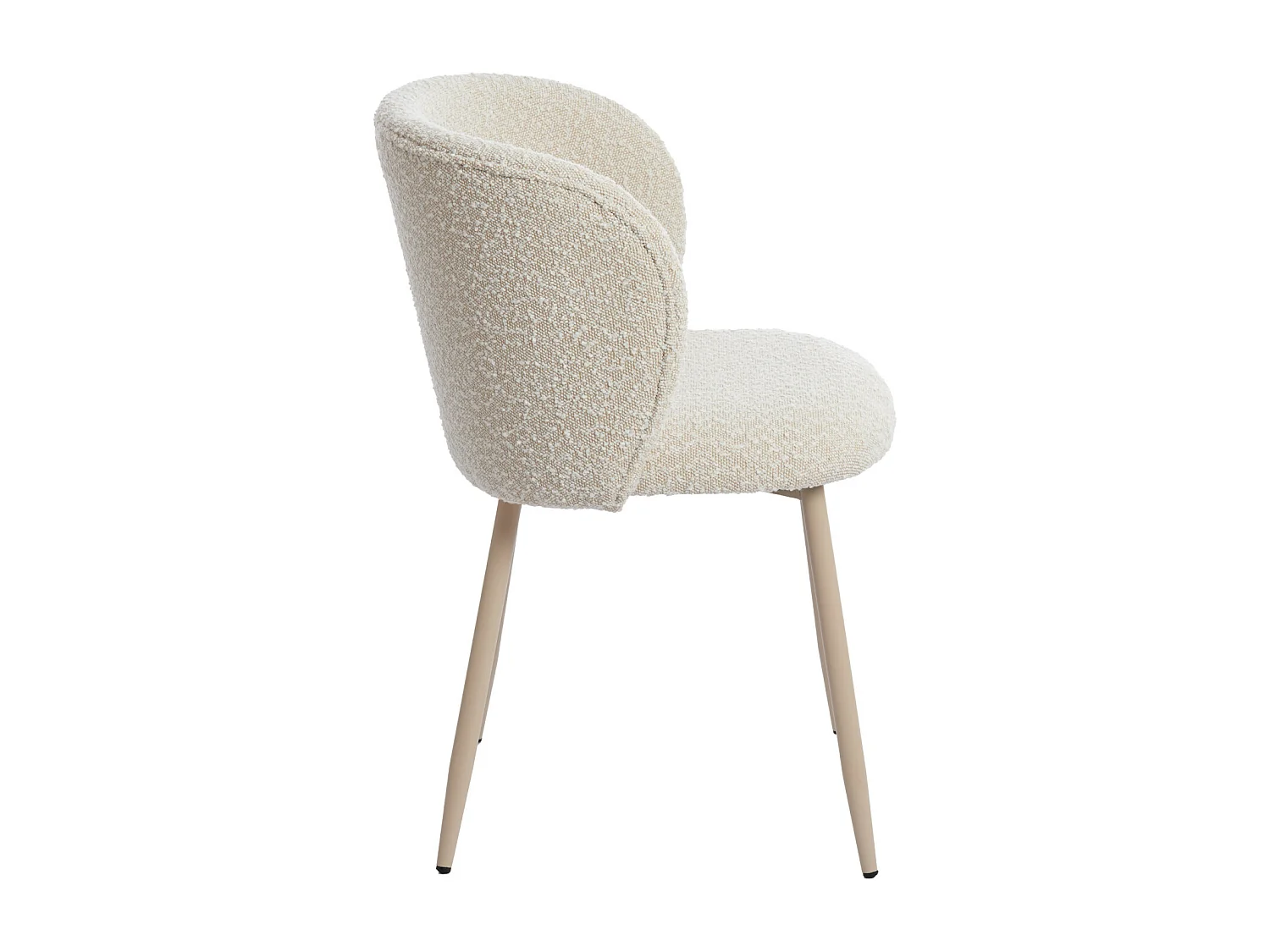 Eetkamerstoel ELYNA - 56x55x79cm - Wit - Set van 2