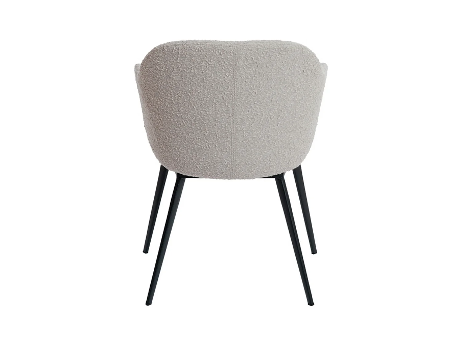 Chaise de salle à manger LEONE - 59x58,5x82cm - Marron - Lot de 2