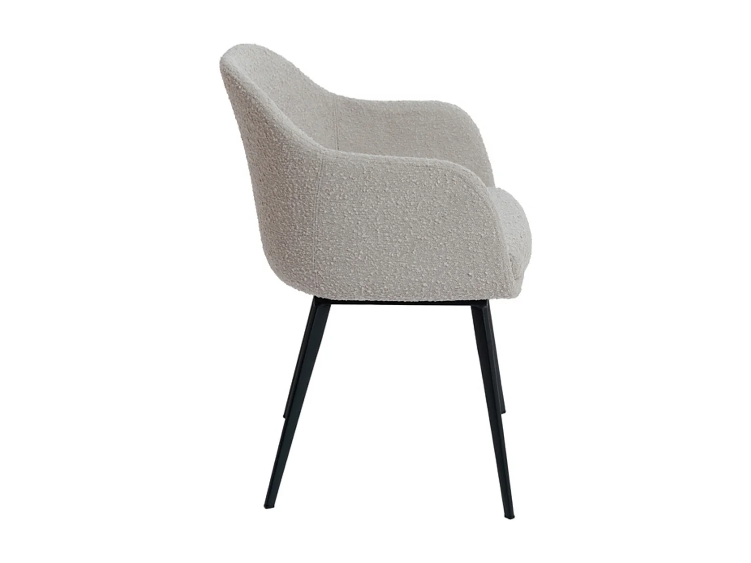 Chaise de salle à manger LEONE - 59x58,5x82cm - Marron - Lot de 2