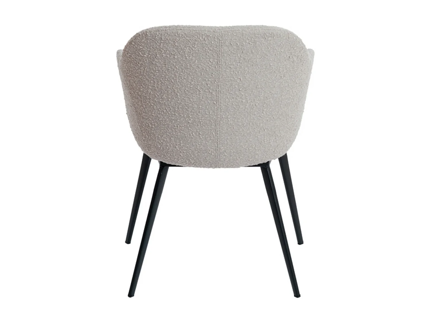 Chaise de salle à manger LEONE - 59x58,5x82cm - Marron - Lot de 2