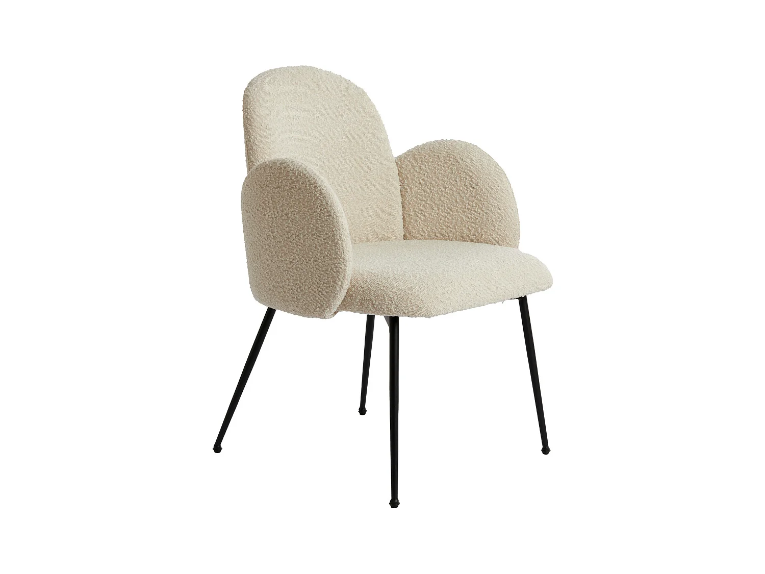 Chaise de salle à manger CHIBA - 59x62x86cm - Blanc - Lot de 2