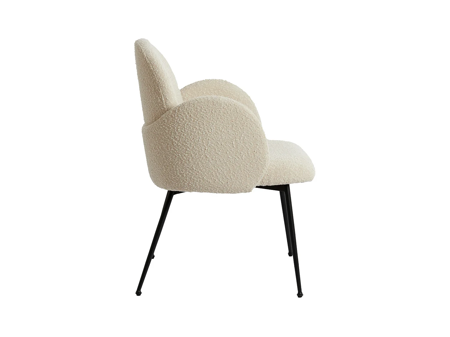 Chaise de salle à manger CHIBA - 59x62x86cm - Blanc - Lot de 2