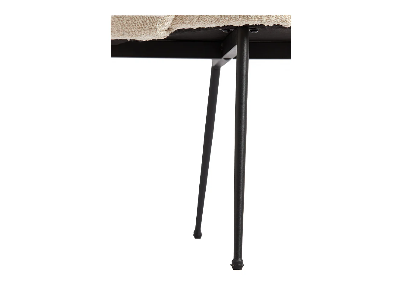 Chaise de salle à manger CHIBA - 59x62x86cm - Blanc - Lot de 2